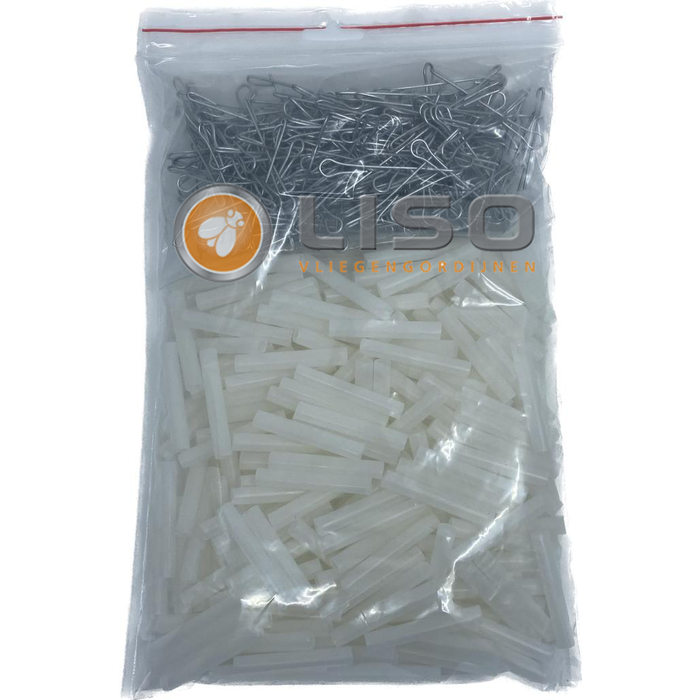 Liso ® Vliegengordijnen Erweiterungsset Transparent 92x209 cm bis 92x220 cm