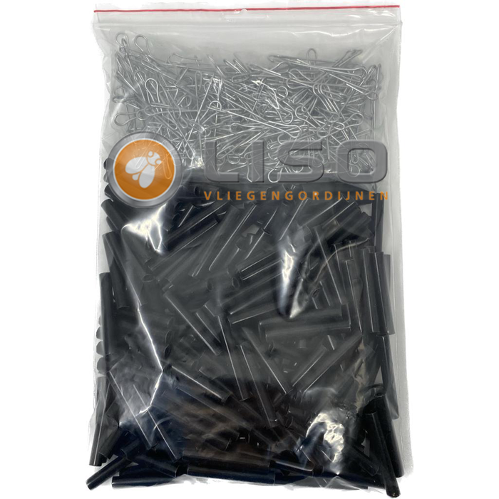 Liso ® Vliegengordijnen Erweiterungsset Schwarz 92x209 cm bis 92x220 cm
