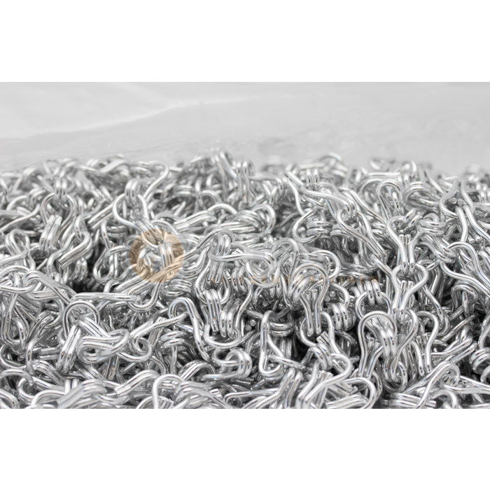 Liso ® Fliegenvorhang Beutel mit 50 Metern Liso ® Kettenvorhang Farbe Silber