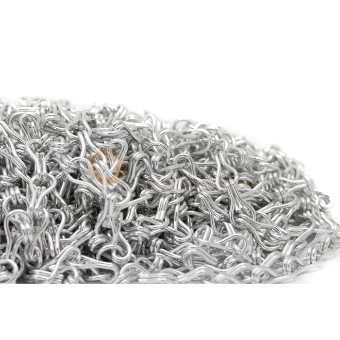 Liso ® Fliegenvorhang Beutel mit 50 Metern Liso ® Kettenvorhang Farbe Silber