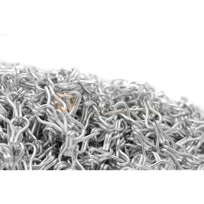 Liso ® Fliegenvorhang Beutel mit 50 Metern Liso ® Kettenvorhang Farbe Silber