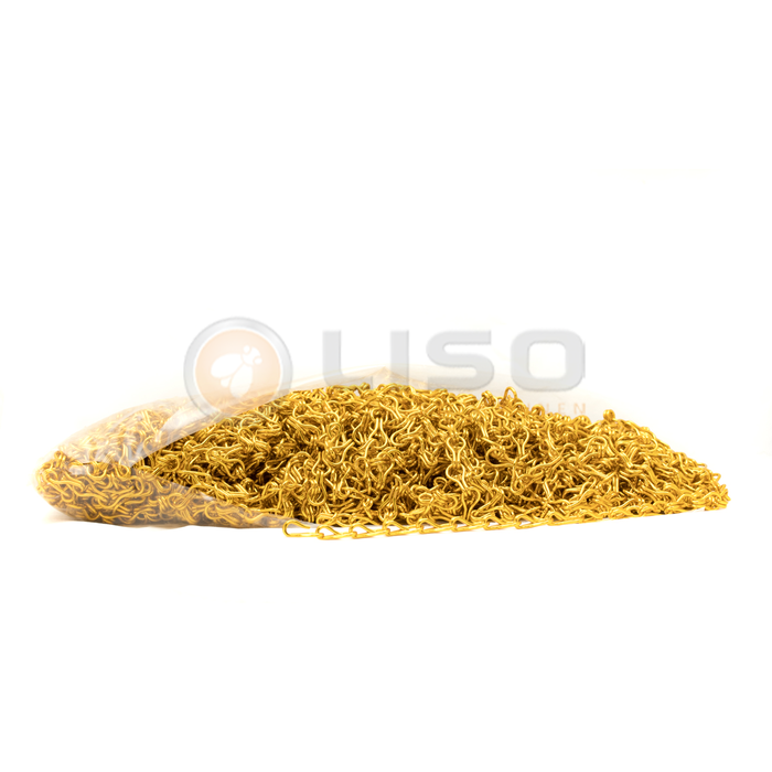 Liso ® Fliegenvorhang Beutel mit 50 Metern Liso ® Kettenvorhang Farbe Gelbes Gold