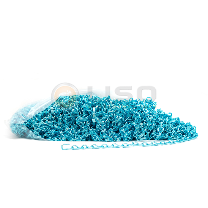 Liso ® Fliegenvorhang Beutel mit 50 Metern Liso ® Kettenvorhang Farbe Hellblau