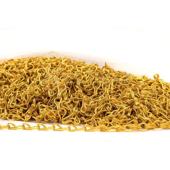 Liso ® Kettenvorhang Liso ® Ketten Farbe Gelbes Gold als Meterware