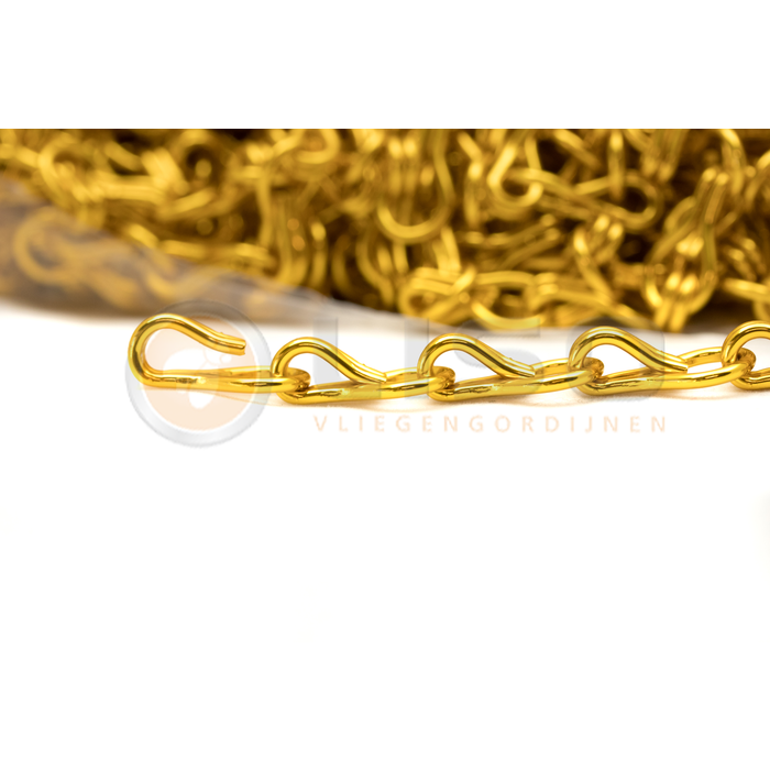 Liso ® Kettenvorhang Liso ® Ketten Farbe Gelbes Gold als Meterware