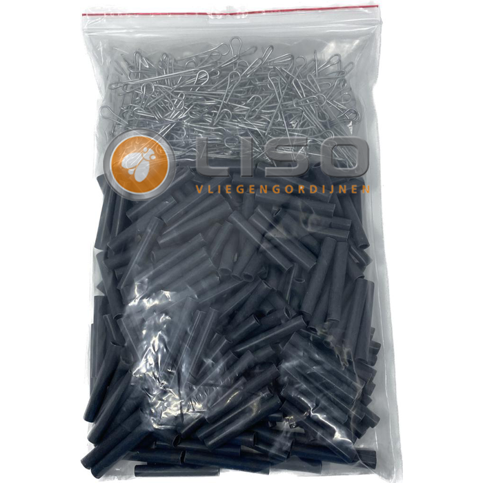 Liso ® Vliegengordijnen Erweiterungsset Anthrazit 100x232 cm bis 100x262 cm