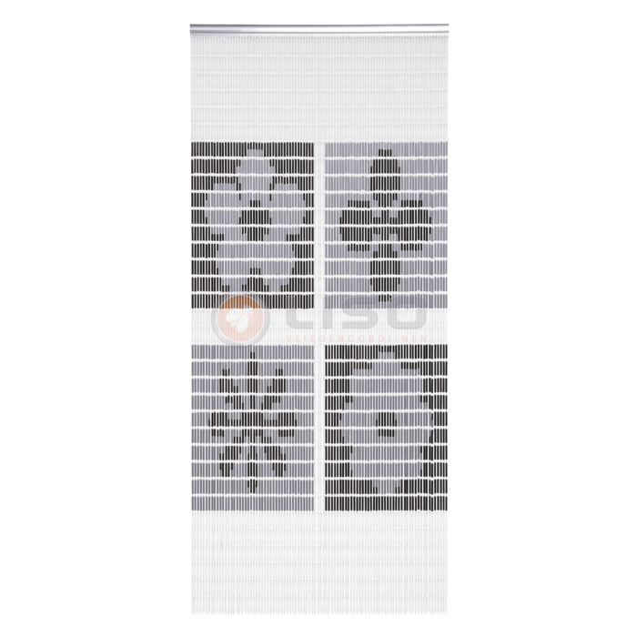 Liso ® Fliegenvorhang Fliegenvorhang Liso mit Blumen in Blöcken ✔ Bausatz - Preis pro m²