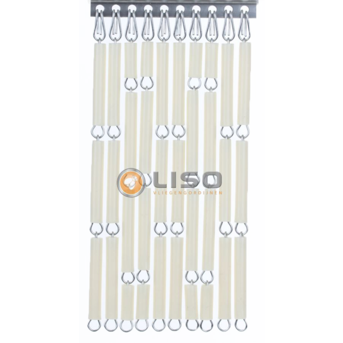 Liso ® Fliegenvorhang Fliegenvorhang Liso ® RAL 4005 Blaulila Kunststoffröhrchen als Bausatz | Preis pro m²