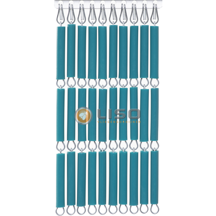 Liso ® Fliegenvorhang Fliegenvorhang Liso RAL 5021 Wasserblau ✔ Nach Ihren Maßen - Preis pro m²