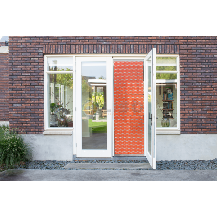 Liso ® Fliegenvorhang Fliegenvorhang Liso ® RAL 2008 Hellrotorange Kunststoffröhrchen als Bausatz | Preis pro m²