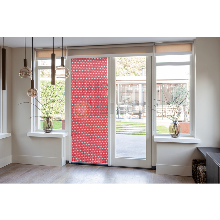 Liso ® Fliegenvorhang Fliegenvorhang Liso ® Kunststoffröhrchen RAL 3028 Reinrot | Bausatz