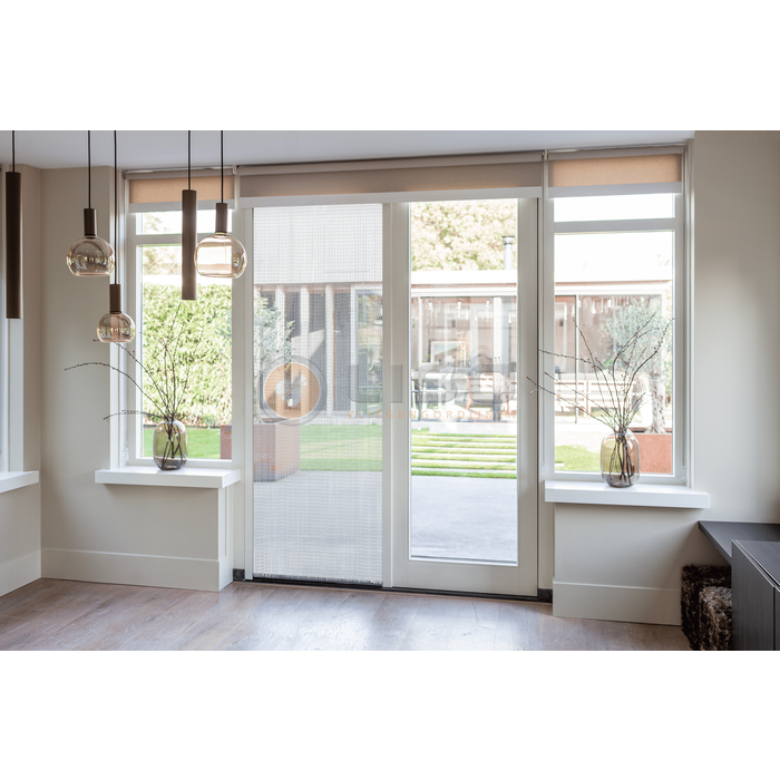 Liso ® Fliegenvorhang Aluminiumvorhänge Kettenvorhang Liso ® Silber | Nach Ihren Maßen