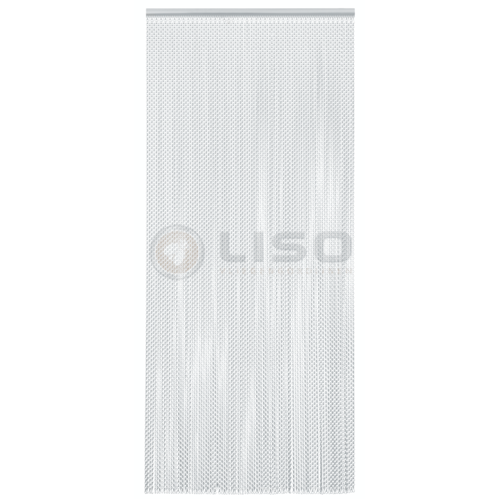 Liso ® Fliegenvorhang Aluminiumvorhänge Kettenvorhang Liso ® Silber Satin Extra dicht | Nach Ihren Maßen