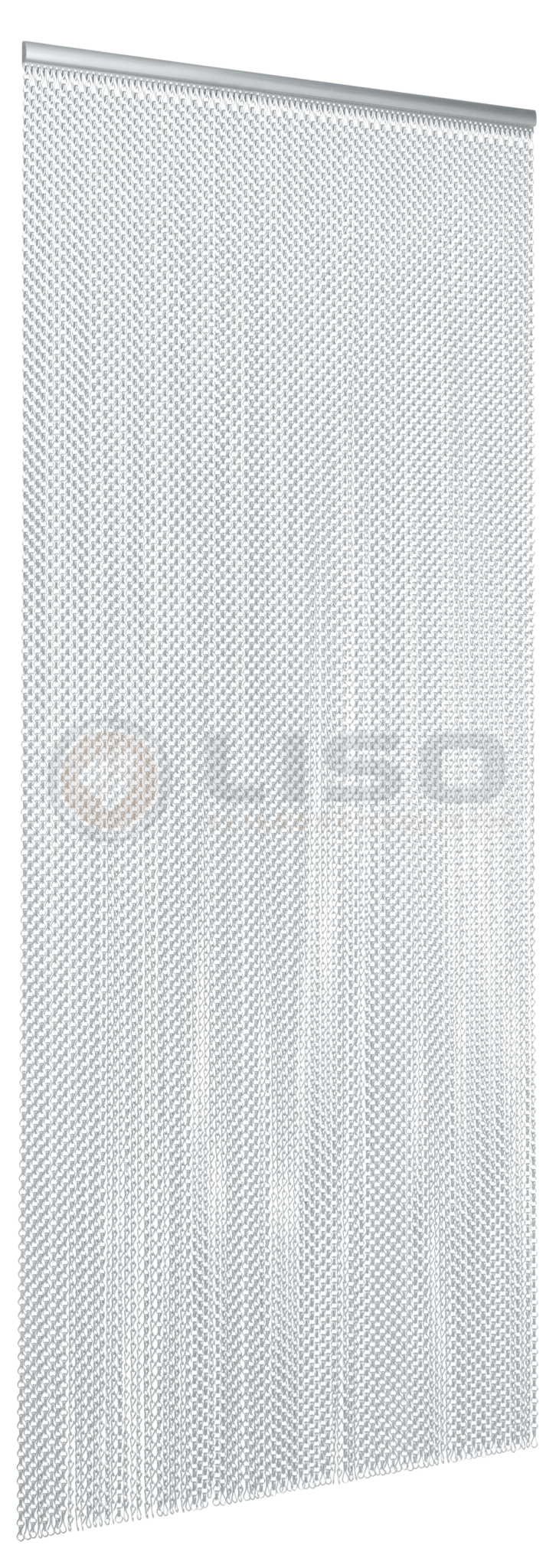 Liso ® Fliegenvorhang Aluminiumvorhänge Kettenvorhang Liso ® Silber Satin Extra dicht | Nach Ihren Maßen