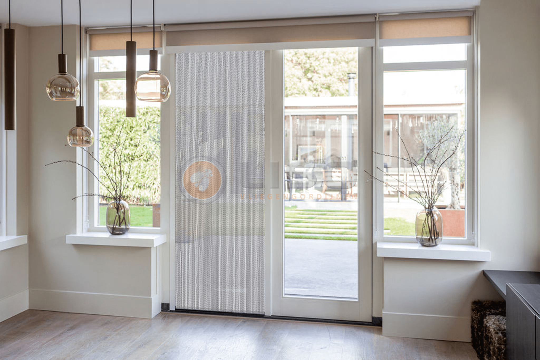 Manacor® Fliegenvorhang Helena / Manacor ® Kunststoff Schwarz - Gebrauchsfertig 100x215 cm