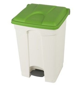 Bomabin Select Pedal Classic - 45 l - BLANC - couvercle VERT