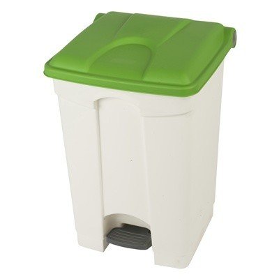 Bomabin Select Pedal Classic - 45 l - BLANC - couvercle VERT