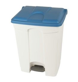 Bomabin Select Pedal Classic - 70 l - BLANC - couvercle BLEU