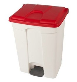 Bomabin Select Pedal Classic - 70 l - BLANC - couvercle ROUGE