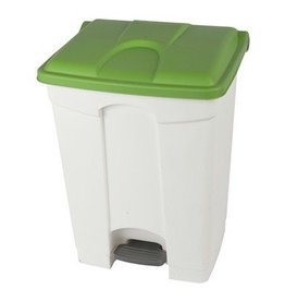 Bomabin Select Pedal Classic - 70 l - BLANC - couvercle VERT