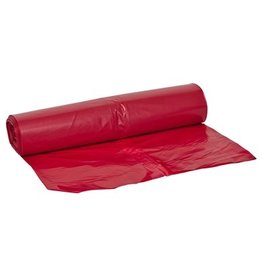 Sac BD - 70 x 110 cm - T45 - 115 l - ROUGE - rouleau 25 pièces