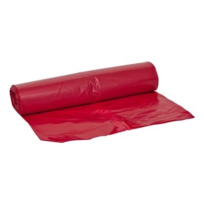 Sac BD - 70 x 110 cm - T45 - 115 l - ROUGE - rouleau 25 pièces