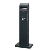 Staande asbak met voet - 12,5 l - GRIJS