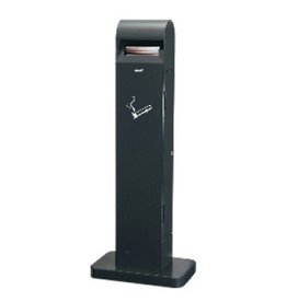Staande asbak met voet - 12,5 l - GRIJS