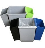 Bomabin Select afvalbak in kunststof - 27 l - GRIJS
