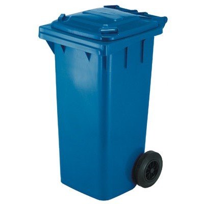 Mini container met 2 wielen - 240 l - BLAUW