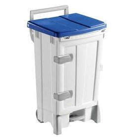 Bomabin Select Pedal Classic Ergo - 90 l - BLANC - couvercle BLEU