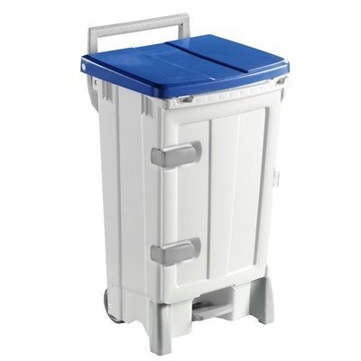 Bomabin Select Pedal Classic Ergo - 90 l - BLANC - couvercle BLEU