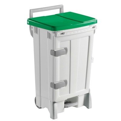 Bomabin Select Pedal Classic Ergo - 90 l - BLANC - couvercle VERT
