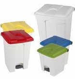 Bomabin Select Pedal Classic - 30 l - WIT - deksel ROOD