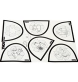 Bomabin Select Pedal Classic - 30 l - WIT - deksel ROOD