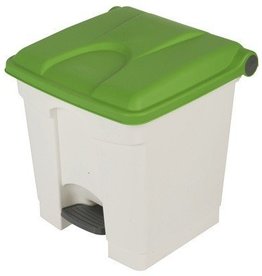 Bomabin Select Pedal Classic - 30 l - BLANC - couvercle VERT