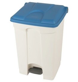 Bomabin Select Pedal Classic - 45 l - BLANC - couvercle BLEU