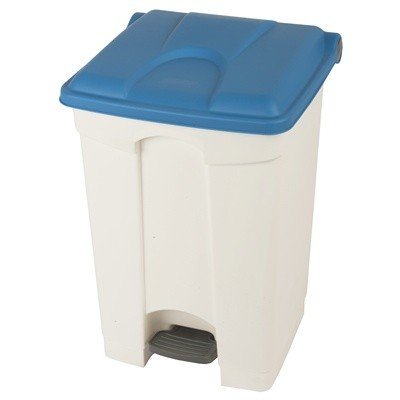 Bomabin Select Pedal Classic - 45 l - BLANC - couvercle BLEU