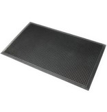 Rubber ringmat met rand 12,5 mm - 70 x 90 cm - GRIJS