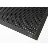 Rubber ringmat met rand 12,5 mm - 70 x 90 cm - GRIJS