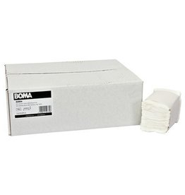 Serviettes pour distributeur de table - tissu pur - 1 pli - 25 x 30 cm - BLANC - 1800 pièces (12x150)