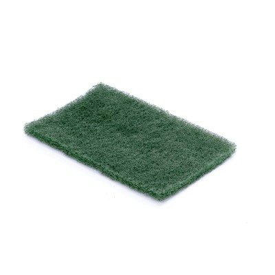 Scrubby schuurpad dun - 15 x 10 x 1 cm - GROEN