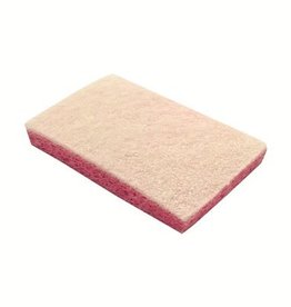 Schuurspons cellulose - 14 x 9 cm - ROOS/WIT