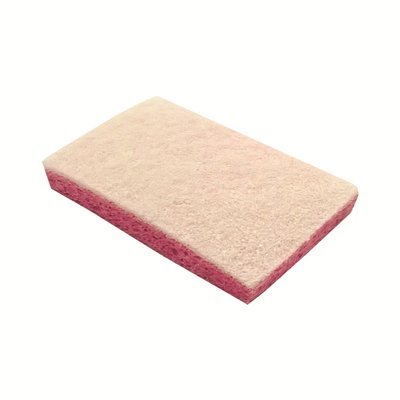 Schuurspons cellulose - 14 x 9 cm - ROZE/WIT