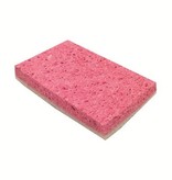 Schuurspons cellulose - 14 x 9 cm - ROZE/WIT