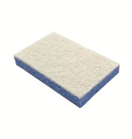 Schuurspons cellulose - 14 x 9 cm - BLAUW/WIT