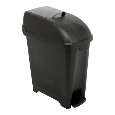 Admire poubelle/conteneur hygiénique - 10 l - modèle au sol - NOIR