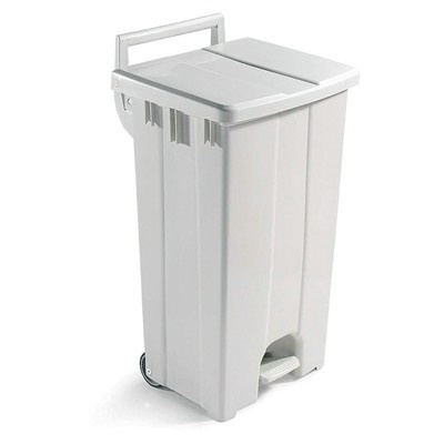 Bomabin Select Pedal Classic - 90 l - BLANC - couvercle BLANC