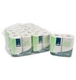 Papier toilette traditionnel - tissu recyclé - 2 plis - 400 coupons - gaufré - BLANC - 40 rouleaux (10x4) - ALTERNATIVE TEMPORAIRE