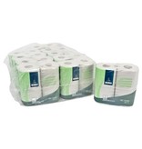 Traditioneel toiletpapier - recycled tissue - 2-laags - 400 vel - gewafeld - WIT - 40 rollen (10x4)